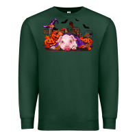 Sports Green Halloween Baby Pig Premium Sweatshirt - RanaPortraitStore