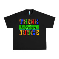 Black think before you judge Urban Heavy Tee - AdoDesignShop