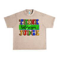 French Oak think before you judge Urban Heavy Tee - AdoDesignShop