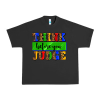 Pigment Black think before you judge Urban Heavy Tee - AdoDesignShop
