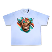Grape Ice highland cow serape Urban Heavy Tee - JahusDesignShop