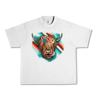 Lunar Rock highland cow serape Urban Heavy Tee - JahusDesignShop