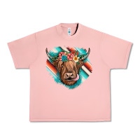 Salmon highland cow serape Urban Heavy Tee - JahusDesignShop