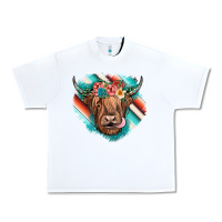 White highland cow serape Urban Heavy Tee - JahusDesignShop