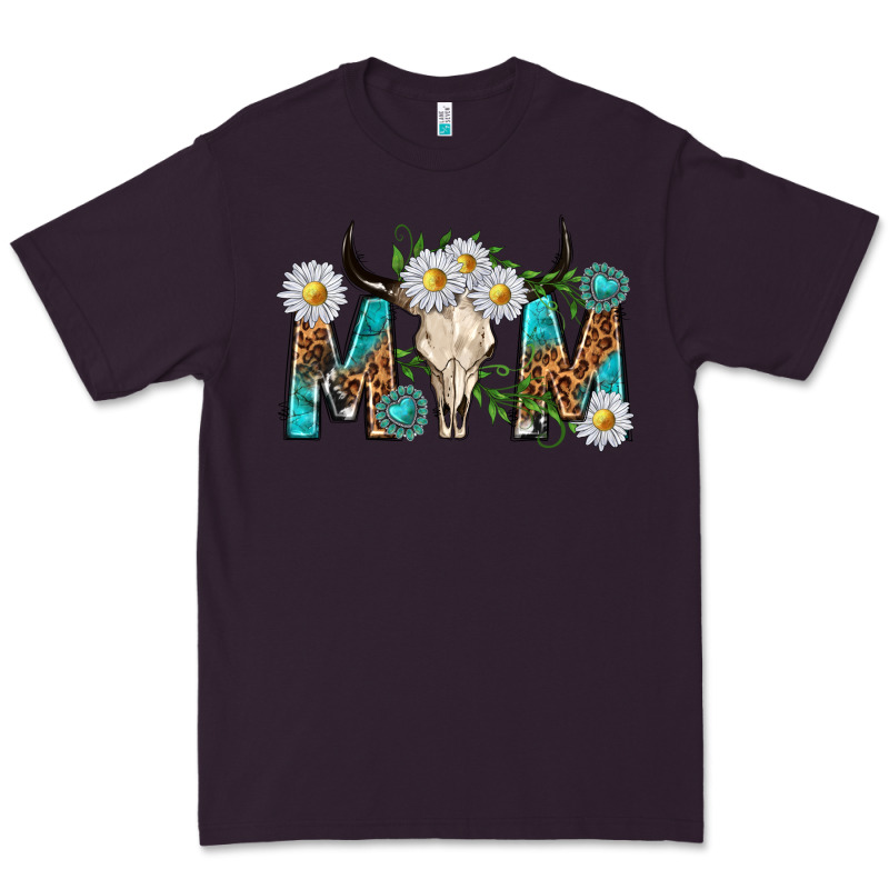 Mom With Bull Skull Premium Tee by texasbilliewilder | Teevron