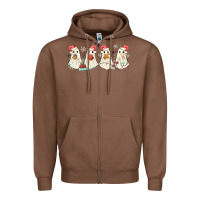 Chestnut pantasmas mexican christmas ghosts Zipper Hoodie - MaliasSmallBusiness