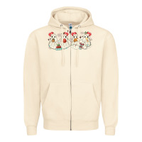 Sandshell pantasmas mexican christmas ghosts Zipper Hoodie - MaliasSmallBusiness