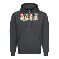 Smoke pantasmas mexican christmas ghosts Zipper Hoodie - MaliasSmallBusiness