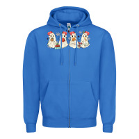 True Royal pantasmas mexican christmas ghosts Zipper Hoodie - MaliasSmallBusiness