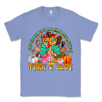 Colony Blue The Turkey Ain’t The Only Thing Lookin Thick & J Classic Tee - CowhideDigitalArt