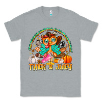 Heather Grey The Turkey Ain’t The Only Thing Lookin Thick & J Classic Tee - CowhideDigitalArt