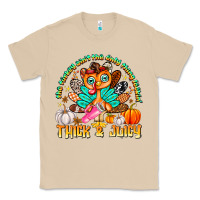 Mushroom The Turkey Ain’t The Only Thing Lookin Thick & J Classic Tee - CowhideDigitalArt