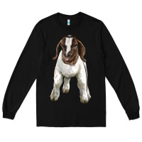 Black baby boer goat Long Sleeve Tee - LillyAllenDesigns