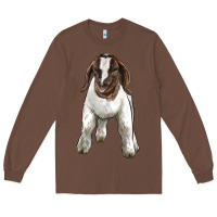 Chestnut baby boer goat Long Sleeve Tee - LillyAllenDesigns