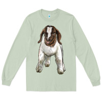 Matcha baby boer goat Long Sleeve Tee - LillyAllenDesigns