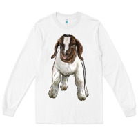White baby boer goat Long Sleeve Tee - LillyAllenDesigns