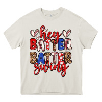 Cream hey batter batter swing Heavy Core Tee - Zillion Design Studio