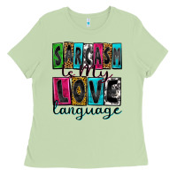 Matcha sarcasm is my love language Ladies Tee - Zillion Design Studio