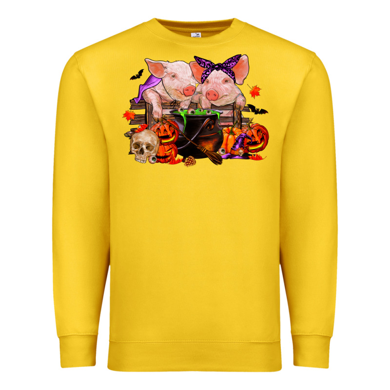 Halloween Pigs Premium Sweatshirt by RanaPortraitStore | Teevron