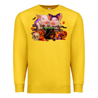 Lemon halloween pigs Premium Sweatshirt - RanaPortraitStore