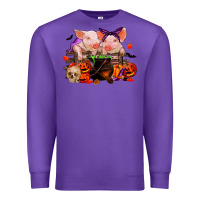 Purple halloween pigs Premium Sweatshirt - RanaPortraitStore