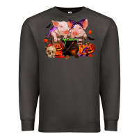 Smoke halloween pigs Premium Sweatshirt - RanaPortraitStore