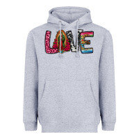 Heather Grey our lady of guadalupe love Heavyweight Hoodie - Jasminsmagicworld