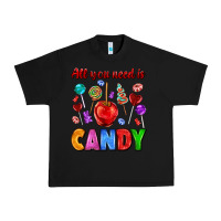 Black all you need is candy Urban Heavy Tee - AdoDesignShop