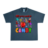 Midnight Navy all you need is candy Urban Heavy Tee - AdoDesignShop