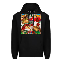 Black mexican  seamless pattern Premium Hoodie - texasbilliewilder