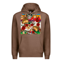 Chestnut mexican  seamless pattern Premium Hoodie - texasbilliewilder