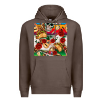 Coffee mexican  seamless pattern Premium Hoodie - texasbilliewilder