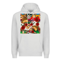 Dove Grey mexican  seamless pattern Premium Hoodie - texasbilliewilder