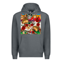 Rock mexican  seamless pattern Premium Hoodie - texasbilliewilder