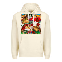Sandshell mexican  seamless pattern Premium Hoodie - texasbilliewilder