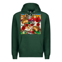 Sports Green mexican  seamless pattern Premium Hoodie - texasbilliewilder