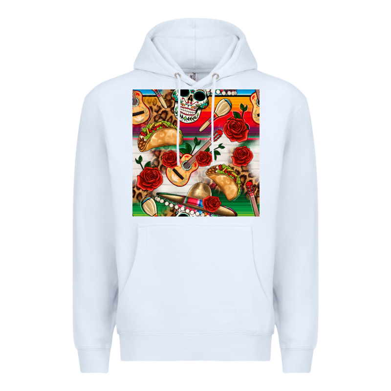 Mexican  Seamless Pattern Premium Hoodie by texasbilliewilder | Teevron