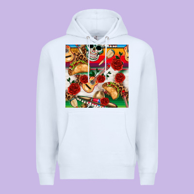 Mexican  Seamless Pattern Premium Hoodie Designed By Texasbilliewilder