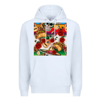 White mexican  seamless pattern Premium Hoodie - texasbilliewilder