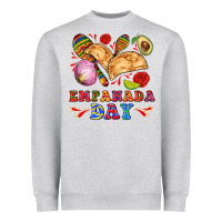 Heather Grey empanada day Heavyweight Sweatshirt - AdoDesignShop