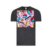 Vintage Black physics seamless pattern Vintage Tee - BundleAndBundleShop