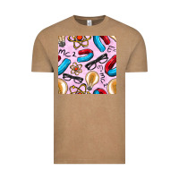 Vintage Coffee physics seamless pattern Vintage Tee - BundleAndBundleShop