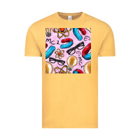 Vintage Mustard physics seamless pattern Vintage Tee - BundleAndBundleShop