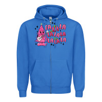 True Royal pink christmas fa la la Zipper Hoodie - MaliasSmallBusiness