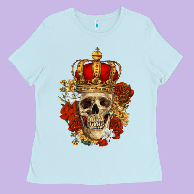 Ladies Tee Skull King