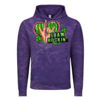 Cloud Purple shamrockin' rock n roll female hand Vintage Hoodie - Artiststas