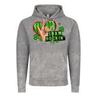Cloud Rock shamrockin' rock n roll female hand Vintage Hoodie - Artiststas
