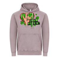 Vintage Zinc shamrockin' rock n roll female hand Vintage Hoodie - Artiststas
