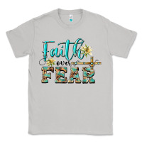 Moon Dust faith over fear with cross Classic Tee - BarkalooDesign