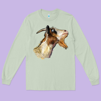 Tennessee Goat Head Long Sleeve Tee Designed By Lillyallendesigns